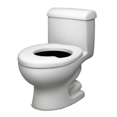 toilet with head sticking out sticker