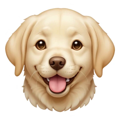 Cinematic Cute Yawning Cream Labrador Portrait Emoji, Head tilted slightly with a dramatic, wide-open yawn, showcasing a smooth cream Fur with a subtle shimmer, floppy ears slightly drooping, round warm eyes barely open in drowsy contentment, Simplified yet irresistibly adorable features, highly detailed, glowing with a soft, cozy glow, high shine, relaxed yet expressive, stylized with a touch of whimsy, bright and endearing, soft glowing outline, capturing the essence of a sleepy yet affectionate companion, so drowsy it feels like it could stretch out of the screen and curl up for a nap! sticker