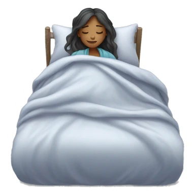 girl who sleeps under the blanket sticker
