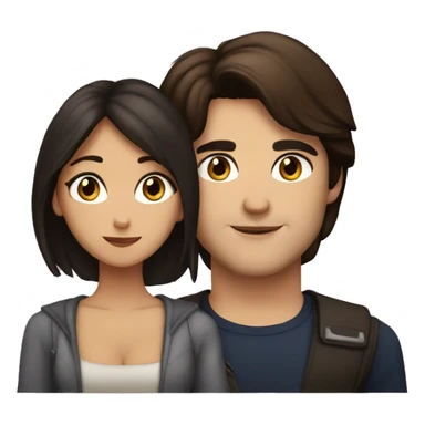 Elena and Damon sticker