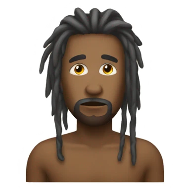 Nonchalant dreadhead sticker