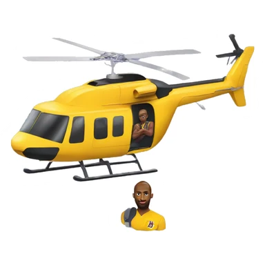 Kobe Bryant on helicopter sticker