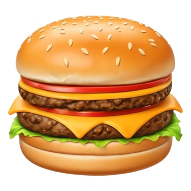 plain cheeseburger sticker