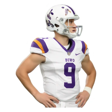 Joe Burrow face  sticker