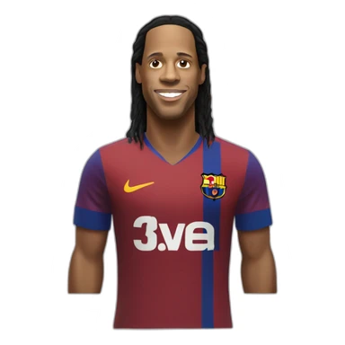 ronaldinho realistic football player sticker