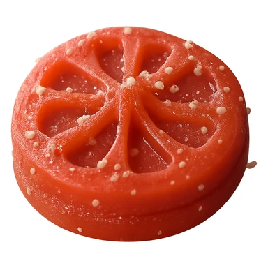 Isolate the hard candy on a transparent background, removing all background elements. sticker