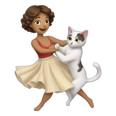 Martha Biadun dance with cat sticker