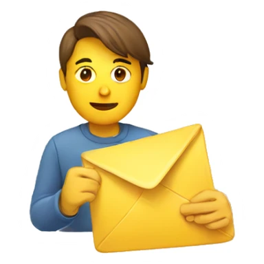person sending email sticker