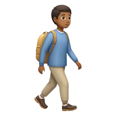 person walking slowly sticker