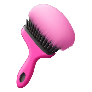 pink hairbrush sticker