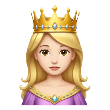 Princess wearing a crown  sticker
