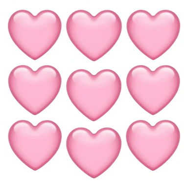 Light pink hearts sticker