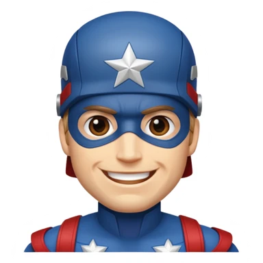 captain america FACE sticker