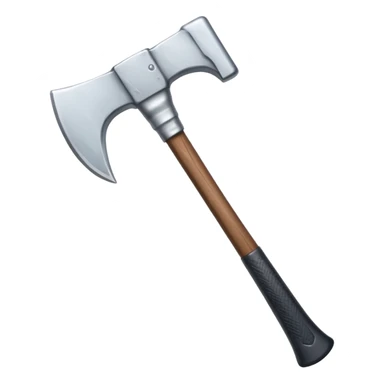 Axe with snow sticker