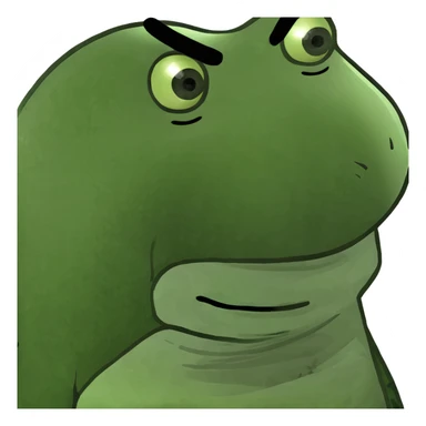 Smirking with line for eyes  sticker