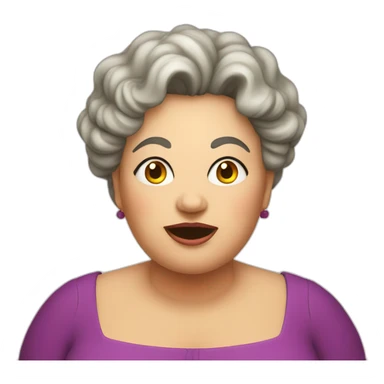 Evil fat aunt sticker