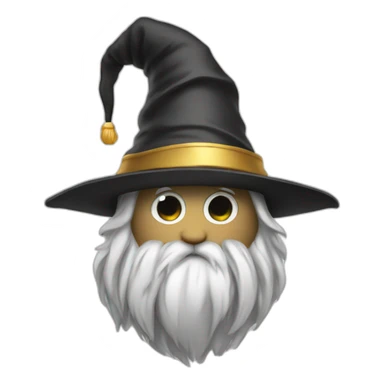 wizard hat on football sticker