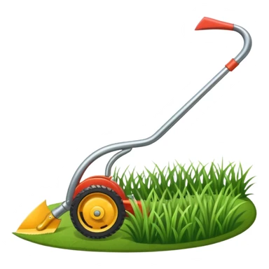 The sickle for mowing grass sticker