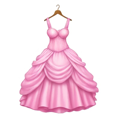pretty princess dress sparkly pink sticker