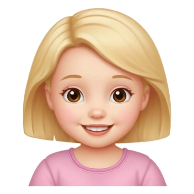 Cute girl baby sticker