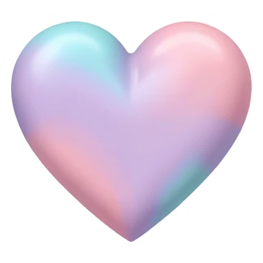 Pastel heart sticker