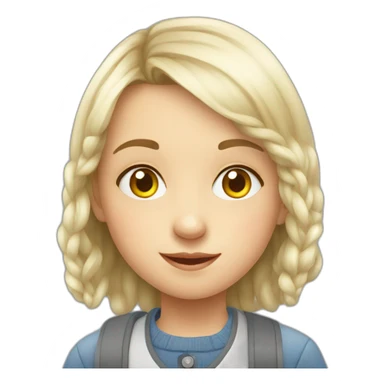 children in Ukrainian school sticker