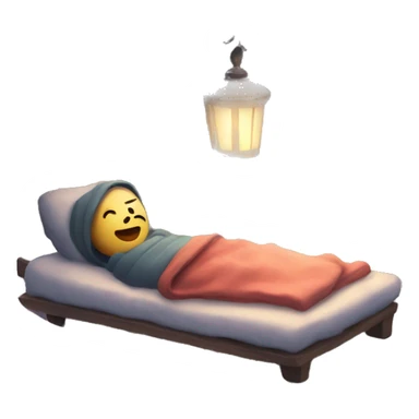 Cozy winter night  sticker