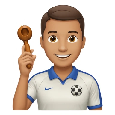 soccer coach whistle sticker