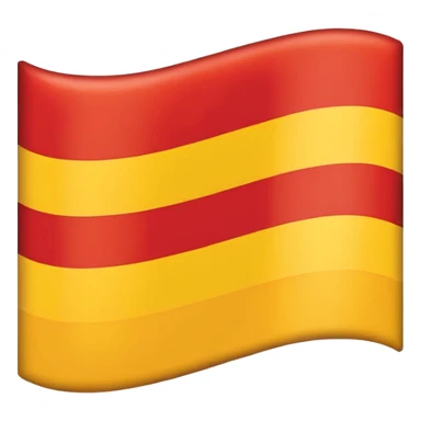 🇨🇴 similar flag with yellow 50% and red 50% 2 strip sticker