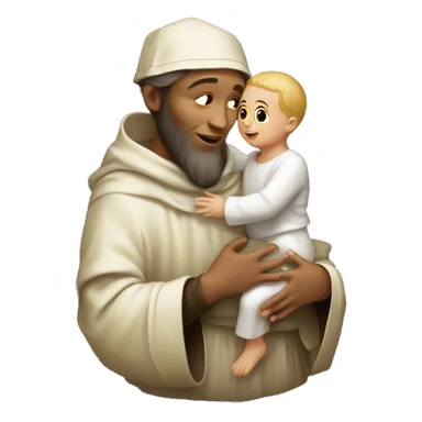 Saint Anthony holding baby jesus sticker