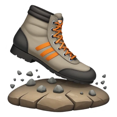 Foot kicking rocks sticker