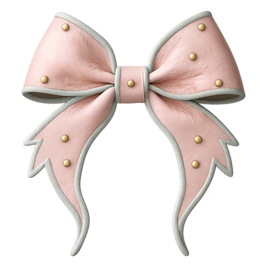 Make the gothic bow pastel colored in a photorealistic style. Keep the background transparent if possible. sticker