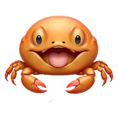 Cinematic Cute Yawning Baby Crab Portrait Emoji, Head tilted slightly with a dramatic, wide-open yawn, showcasing a petite, delicately armored body with gently drooping antennae and sleepy, half-closed eyes, Simplified yet irresistibly adorable features, highly detailed, glowing with a soft, cozy coastal glow, high shine, relaxed yet expressive, stylized with a dash of whimsical seaside charm, soft glowing outline, capturing the essence of a drowsy yet affectionate baby crab that appears ready to scuttle off for a nap! sticker