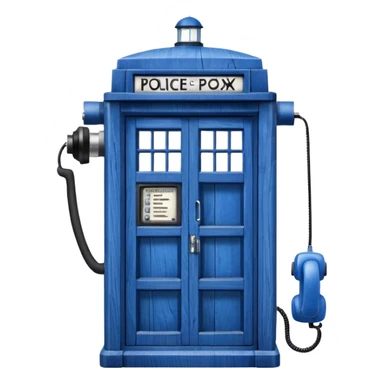 blue police box emoji sticker