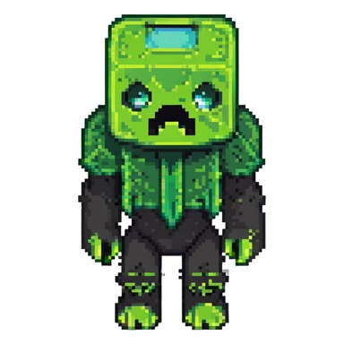 Minecraft creeper monster sticker