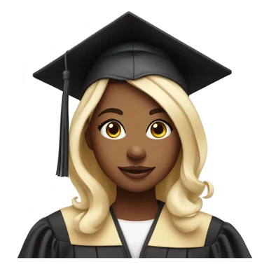 Graduated girl with big eye bags sticker