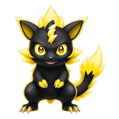 Elemental Dark-type-Electric-type natural Pokémon-Fakémon-creature sticker