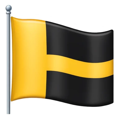 Faz uma bandeira com preto em cima e em baixo coloca amarelo sticker