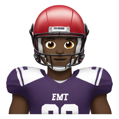 Commanders football player sticker