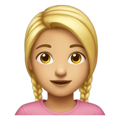 kid girl tall sticker