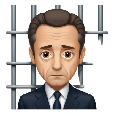 nicolas sarokzy derrière les barreaux sticker