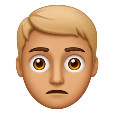 Sarcastic face sticker