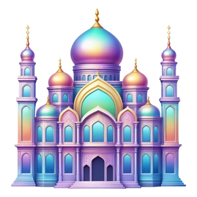 Epic divine legendary complex detailed iridescent gradients aesthetic-scenic building sticker