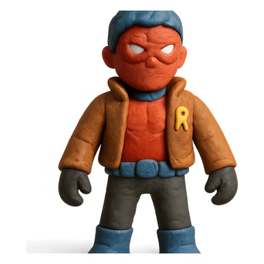 Jason Todd from DC Batman in claymation style sticker