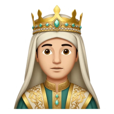 king in arab clothes   sticker