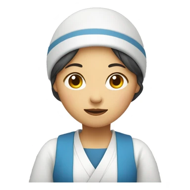 Korean woman holding 4B movement sign sticker