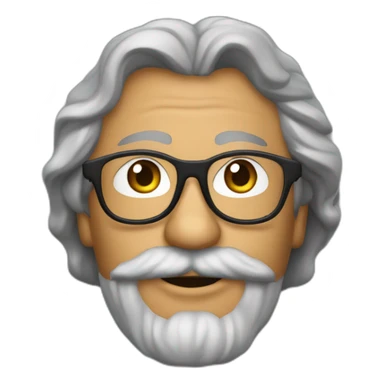 José Mercé con barba oscura y gafas sticker