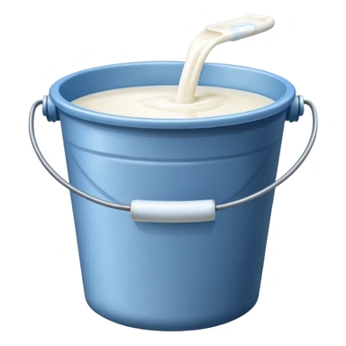 Bucket of milk  sticker