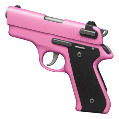 Pink gun sticker