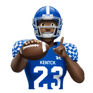 university of Kentucky football player sticker